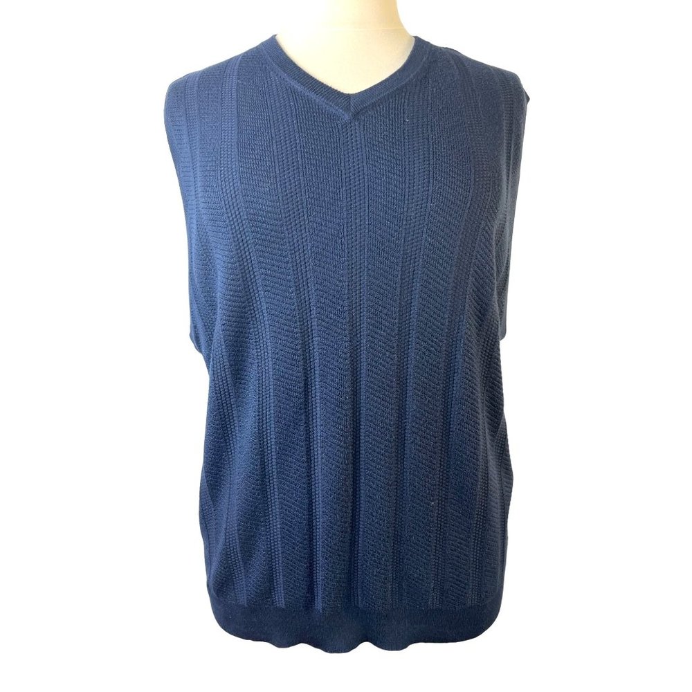 Grandpa golf Byron Nelson Eleven Straight 100% Silk Sweater Vest, Men's X-Large